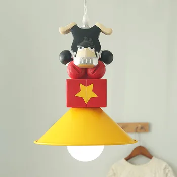 Urangutan Donkey Kong Camera Copiilor Lampa Lampa Nordic Fată Băiat de Desene animate Creative Art Deco, Bar, Sala de Mese Lampă de Pandantiv