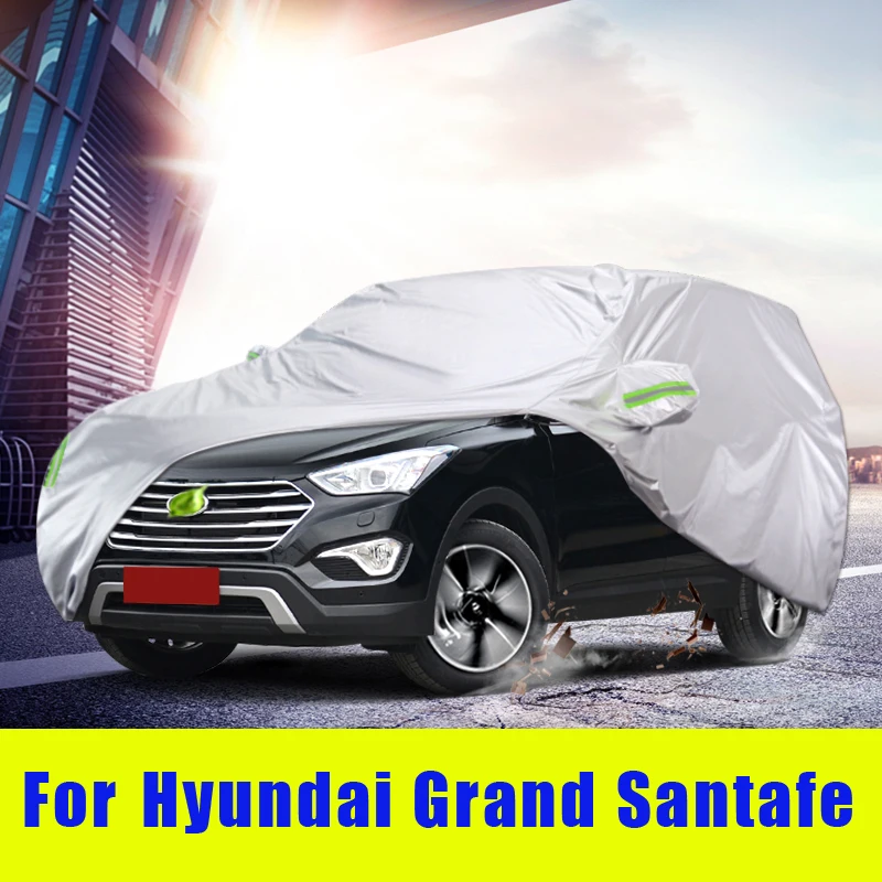 Rezistent la apa complet huse auto Exterior Parasolar Praf de Zăpadă Pentru Hyundai Grand Santafe 2013-2017 Sedan Accesorii