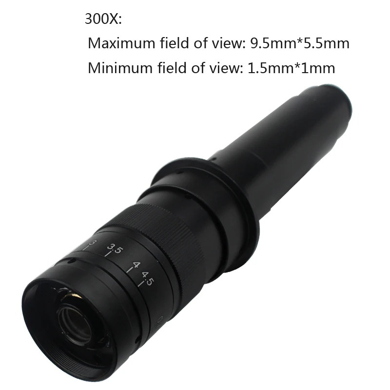 1080P HDMI USB Industriale Video Digital Microscop Camera + 300X C mount Lens + 56 LED-uri de Lumină Inel + Suport Pentru PCB de Lipit
