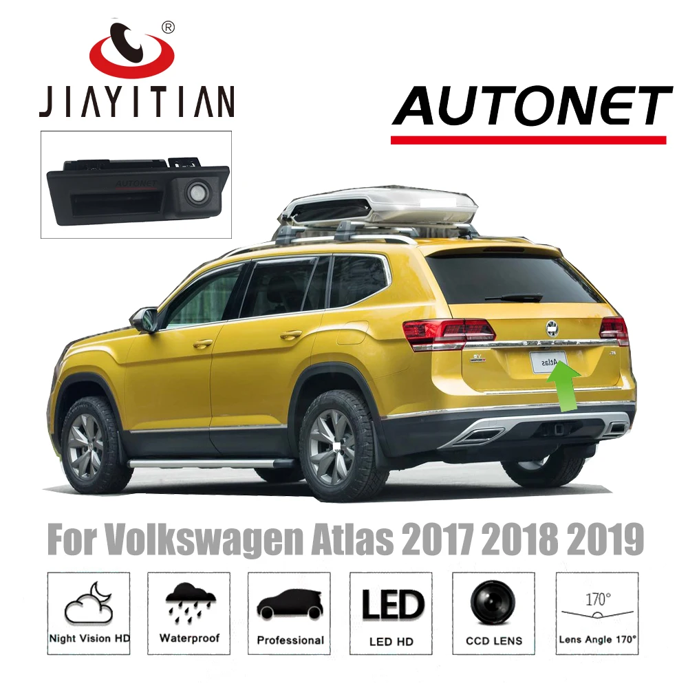 JIAYITIAN Camera din Spate Pentru VW Volkswagen Atlas 2017 2018/Original Fabrica de Stil / în Loc de Original Fabrica Portbagaj Mâner aparat de Fotografiat