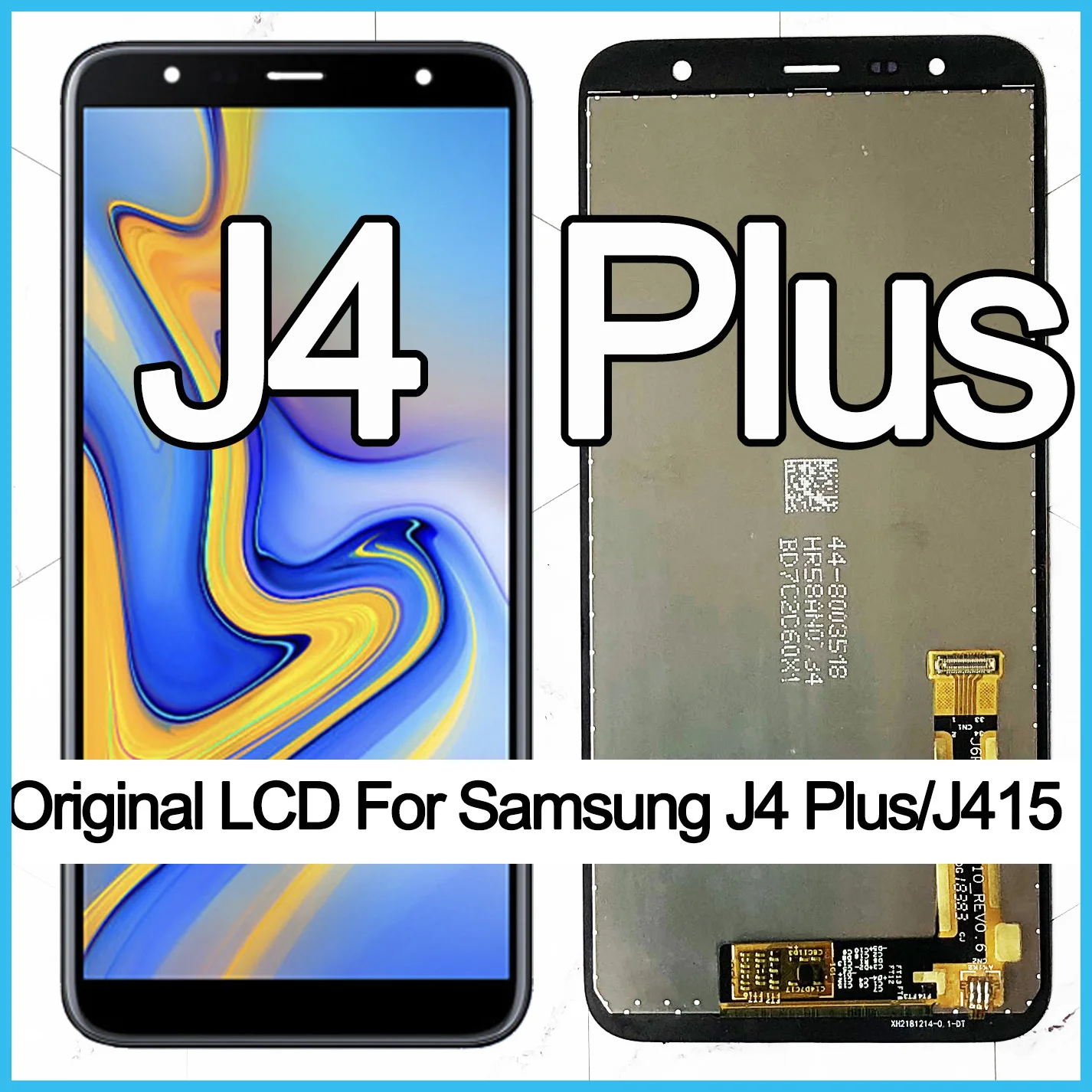 Original Pentru Samsung Galaxy J4+ J415 SM-J415F J415FN display LCD Touch Screen de Asamblare pentru Samsung J4 plus J415 ecran lcd