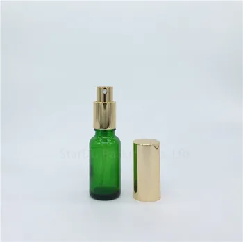 500PCS 10 ml 15 ml 20 ml 30 ml 50 ml 100 ml Gol de Sticlă verde Sticla cu Pulverizator Parfum Container de unică folosință Cosmetice Atomizor sticle 2
