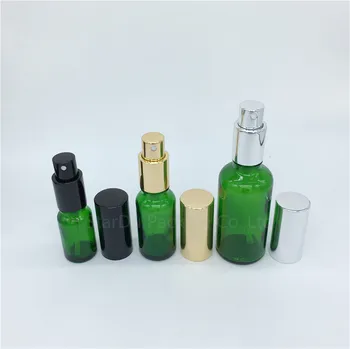 500PCS 10 ml 15 ml 20 ml 30 ml 50 ml 100 ml Gol de Sticlă verde Sticla cu Pulverizator Parfum Container de unică folosință Cosmetice Atomizor sticle 5