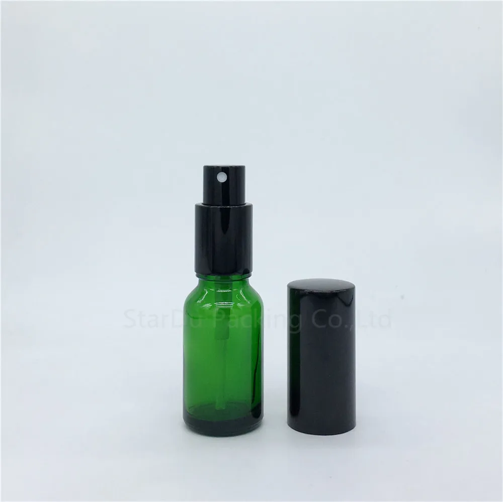 500PCS 10 ml 15 ml 20 ml 30 ml 50 ml 100 ml Gol de Sticlă verde Sticla cu Pulverizator Parfum Container de unică folosință Cosmetice Atomizor sticle