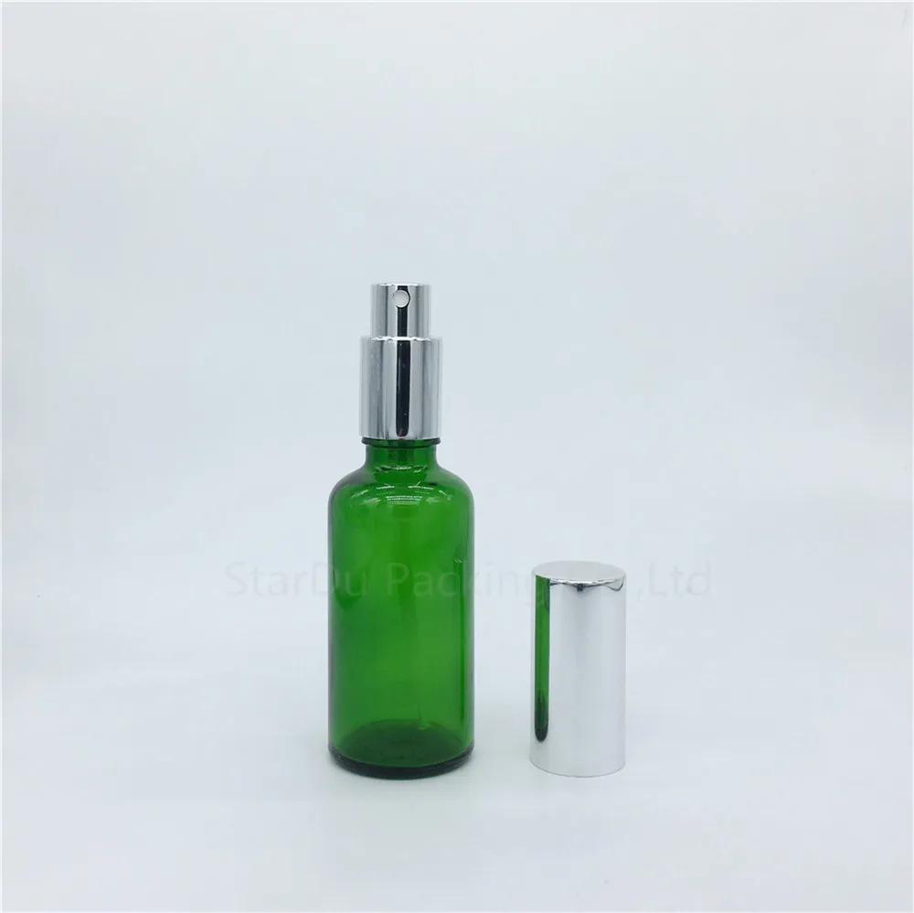 500PCS 10 ml 15 ml 20 ml 30 ml 50 ml 100 ml Gol de Sticlă verde Sticla cu Pulverizator Parfum Container de unică folosință Cosmetice Atomizor sticle 4
