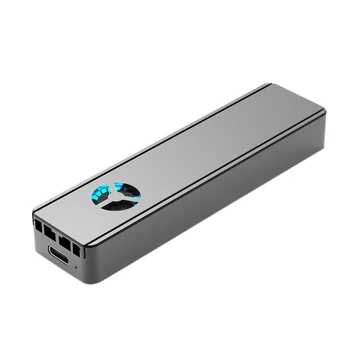 RGB SSD Cutie Typec 3.1 M. 2 NVMEN GFF SATA SSD Accelera UASP 6Gbps Pcie Cu Ventilator carcasă din Aluminiu Pentru Ferestre Mac