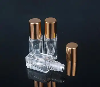 500pcs 3ml Gol Mini Sticla rola pe sticle de uleiuri esențiale Reîncărcabile sticla de parfum deodorant containere SN095 0