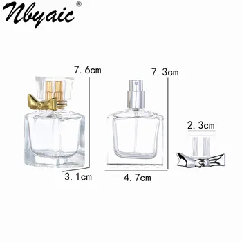 Nbyaic 50pcs high-end sticla de parfum 30ml portabile high-end arc gol sticlă sticlă sticlă de îmbuteliere apăsați sticla cu pulverizator