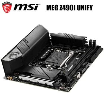 Nou MSI MEG Z490I UNIFICA Placa de baza LGA 1200 Intel Z490 64GB DDR4 Original Desktop MSI Z490 Placa de baza 1200 PCI-E 4.0 M. 2