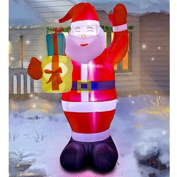5FT Gonflabile de Crăciun Moș Crăciun Aer Suflat cu Lumina de bun venit Curte Decor de Crăciun Pandantiv & Drop Ornamente