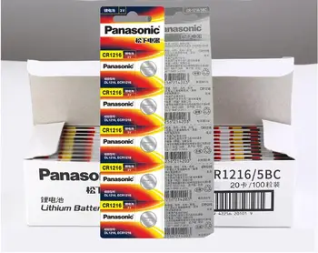 40pcs/lot Panasonic CR1216 ECR1216 DL1216 BR1216 LM1216 5034LC CR 1216 3V Baterie cu Litiu Butonul de Monede Bateriile de Celule