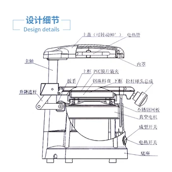 Dentare laminare mașină Jintai vid mașină de formare Shangyu laminare mașină de luare de fixare