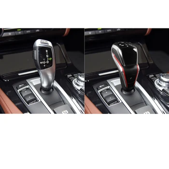 LHD RHD Fibra de Carbon Auto Gear Shift Buton Schimbator Maneta Pentru BMW M Sport 5/6/7 Series F10 F07 F12 F01 F06 F25 F26