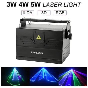 Etapa lumina este potrivit pentru petrecerea de nunta, fascicul puternic de 3W animație de lumină laser, DMX lumină, fascicul puternic de animație 3D cu laser