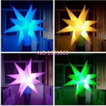 Gonflabile Partidul Decor Stea cu LED-uri de Lumină Schimbătoare și Suflantă 1m