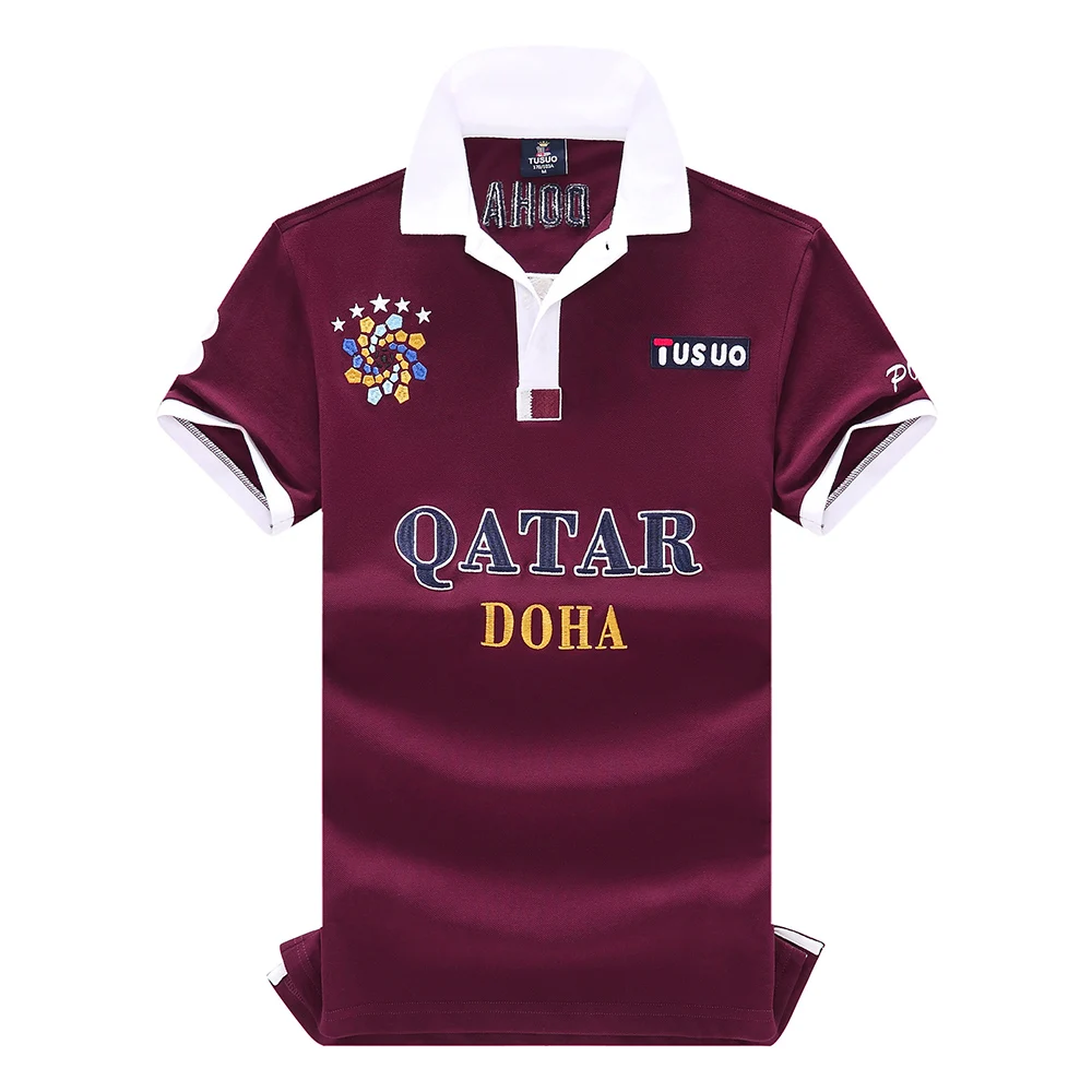 Pentru Bărbați 2021 Qatar Fotbal Sport Bumbac Vrac Plus Dimensiune 6XL Mâneci Scurte Broderie de sex Masculin ClothesTop Clasa Tricouri Polo 4