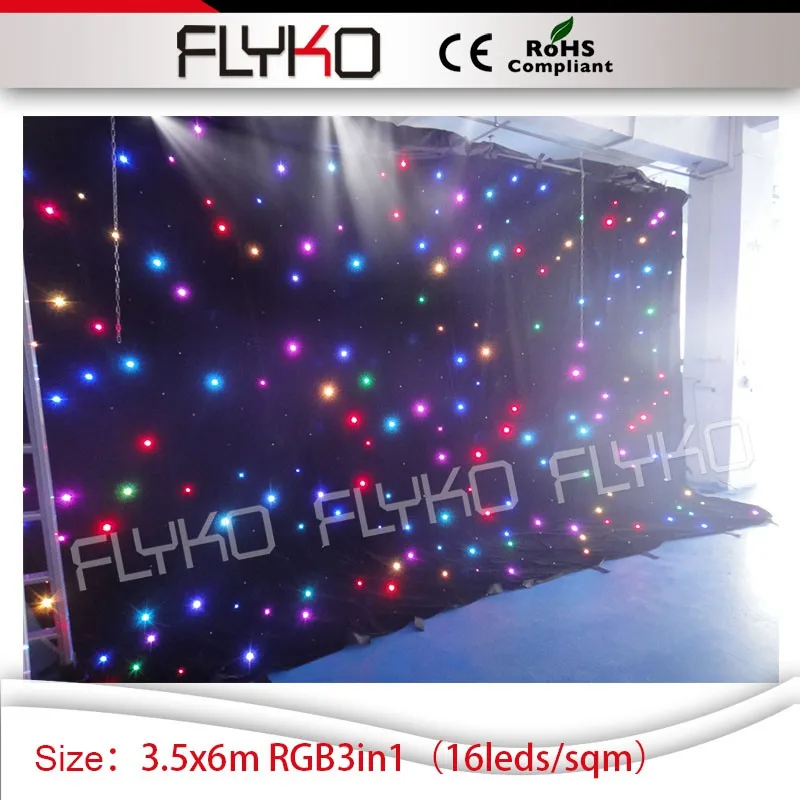 Interior LED Efect de Lumină LED star Cortina de Pânză pentru Nunta, Petrecere de Aniversare Celebrare Eveniment Fondul de 3,5 m*6m