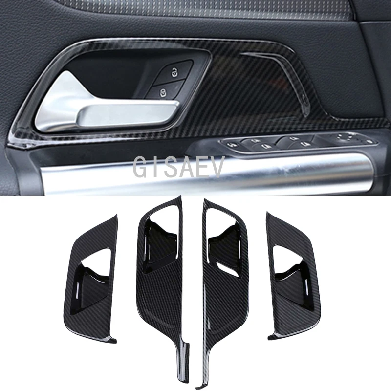 Pentru Mercedes-Benz B-Class W247 GLB X247 ABS fibra de carbon stil ușă interioară castron protector accesorii auto 2