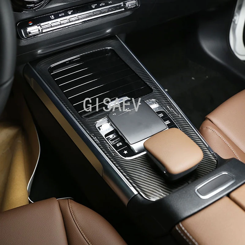 Pentru Mercedes-Benz B-Class W247 GLB X247 ABS fibra de carbon stil ușă interioară castron protector accesorii auto 5