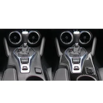 Auto Gear Shift Cadru Exterior Garnitura Capac Din Fibra De Carbon Autocolant Accesorii Interior Semifabricate Pentru Chevrolet Camaro 2017 2018 2019