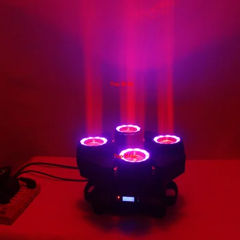 4 Capete de 60W LED Moving Head Beam Lumini Etapă de Spălare Efect DMX DJ Disco Nunta Etapa de Iluminat Prezinta Echipamente LED Strobe Lumini
