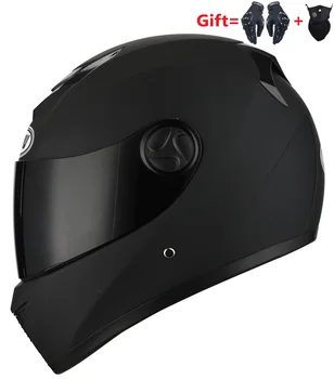 2 Cadouri Fata Complet Casca Motocicleta Dual Lens Casca Motocross Motocicleta Casca Dubla Viziere Pentru Adulți casco moto