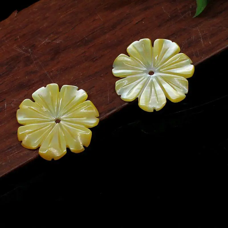 20buc foarte Frumos de Flori Naturale Pearl Shell Flori MOP Pearl Shell