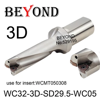 DINCOLO de WC 3D 29mm 29.5 mm WC32-3D-SD29-WC05 SD29.5 U Foraj folosi Insertii Carbură WCMT WCMT050308 Burghiu Indexabile Unelte CNC