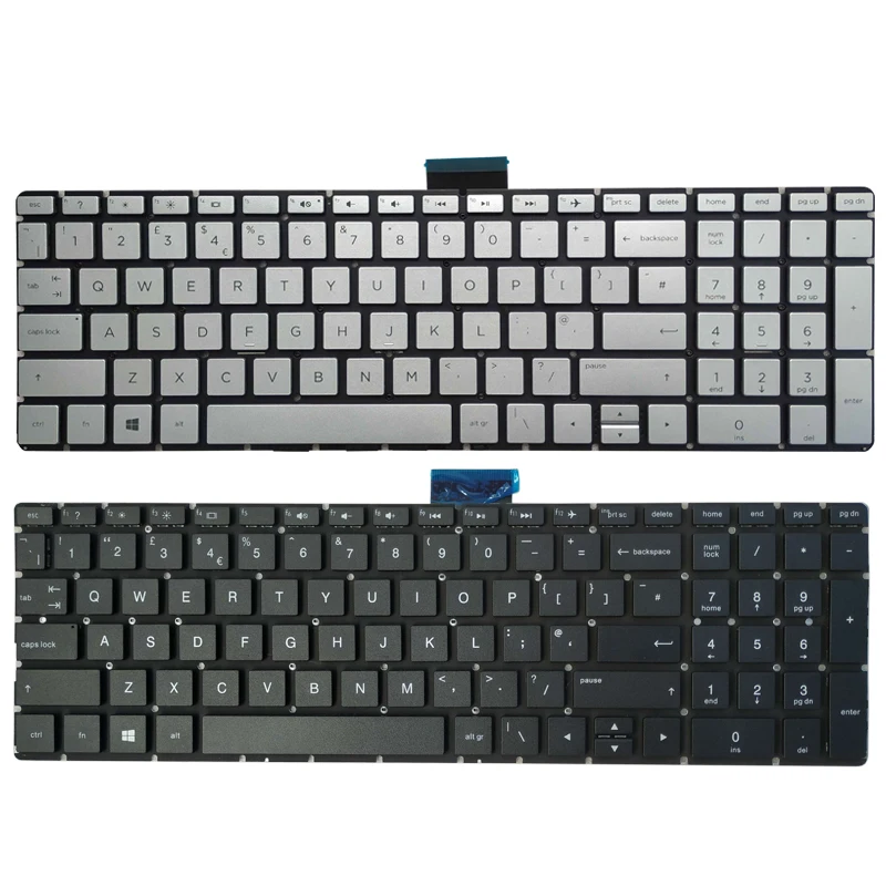 Marea BRITANIE tastatura laptop pentru HP envy x360 TPN-W127 15-bp105TX 15-bp106TX 15-bp107TX 15-BP111DX bp102TX bp103TX negru argintiu 2