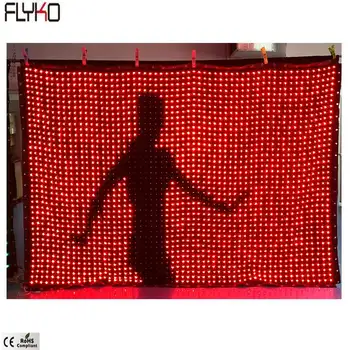 Flyko concert fundaluri de scenă moda pliabil P50mm 2x3m video cu led-uri cortina Nunta Fondul Etapă Acoperă