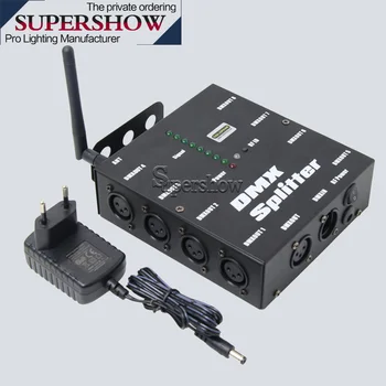 Grad profesional-patru canale DMX512 amplificator de semnal pentru dj dicso bar locului de întâlnire zoom în mișcare cap lumina