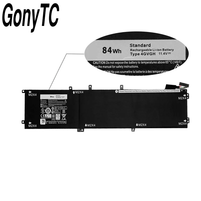 GONYTC 4GVGH Baterie Laptop pentru DELL Precision 5510 XPS 15 9550 serie 1P6KD T453X 11.4 V 84WH 2