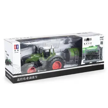 1:16 De Control De La Distanță Agricole De Irigare Prin Picurare Jucărie Camion Cu Cârlig Reîncărcabilă Tractor Farmer Model De Masina Pentru Copii Băiat