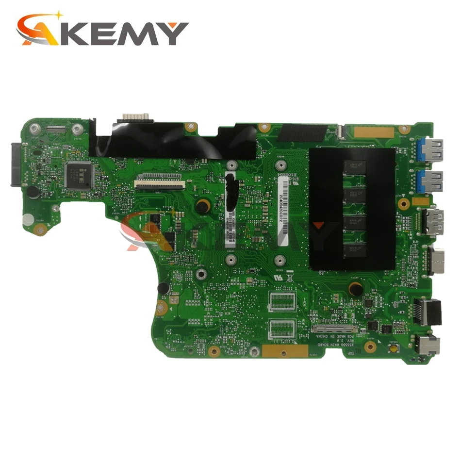 AKEMY X555DG Laptop placa de baza pentru ASUS X555YA X555YI X555Y X555DA X555D original, placa de baza 4G-memorie RAM A4-7210 UMA