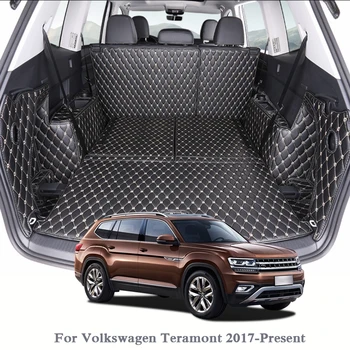 Pentru Volkswagen Teramont 2017-Prezent Masina Podea Mat Piele Tava Covor De Linie De Mărfuri Personalizate Portbagaj Auto Mat Covor De Interne Mats