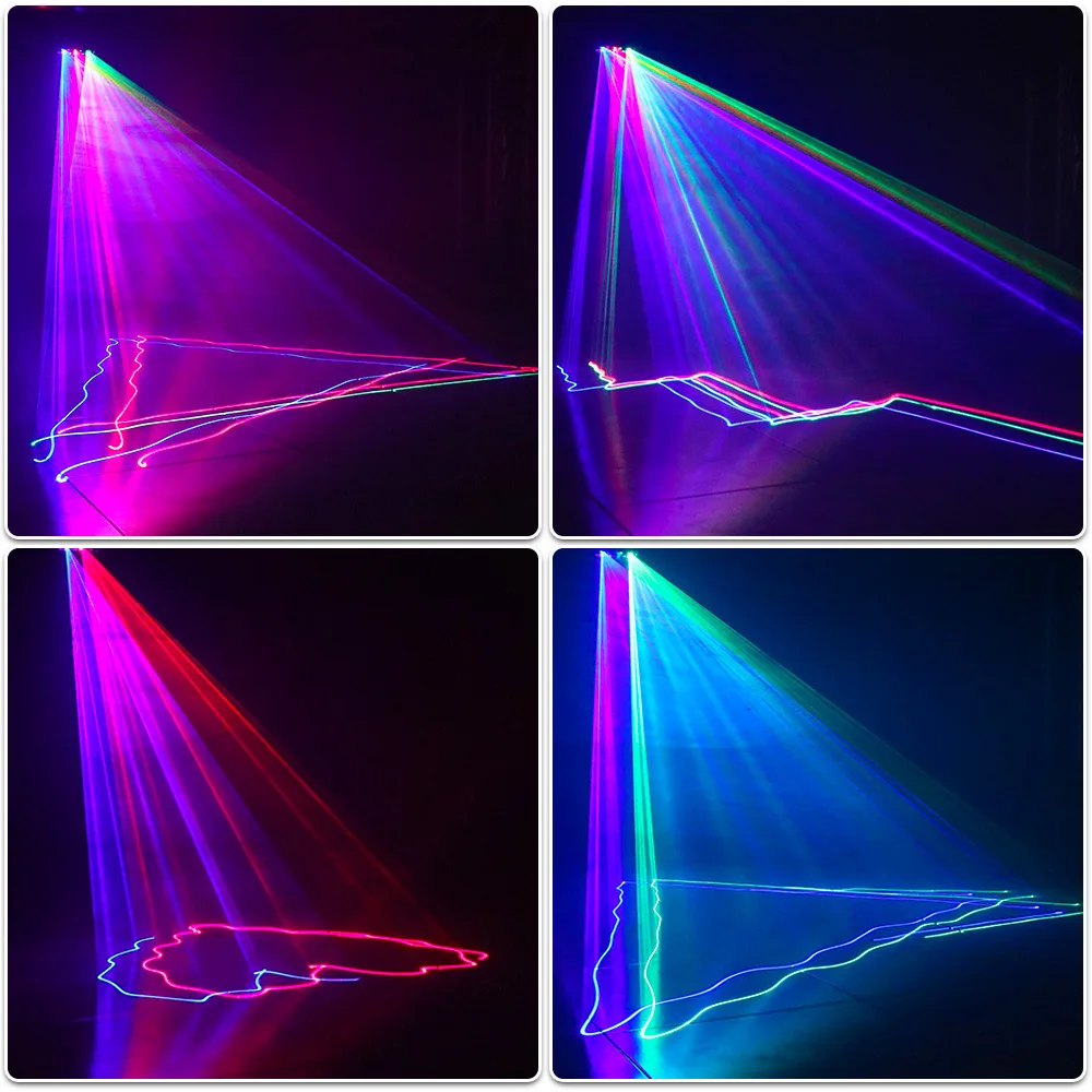 Trei Capete și Trei Găuri de Scanare Laser Model Lumina Cerul Înstelat Efect Laser Proiector DJ Disco Bar DMX512 interior Etapă Lampa 1
