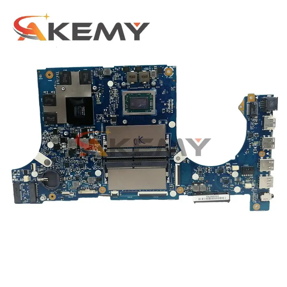 Akemy FX505DT Laptop placa de baza Pentru ASUS FX505DT FX95DT FX95D cablajului original TESTUL W/ AMD Ryzen R7-3750H GTX 1650 /V4G