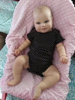 50CM Bebe Renăscut Baby Doll Copilul Real Soft Touch Maddie cu Mână-Desen de Păr de Înaltă Calitate, lucrate Manual Papusa