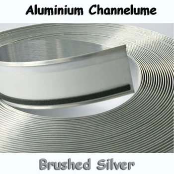 50mm Periat Argint Channelume Led-uri Semn de Aluminiu Canal Scrisoare Bobina Ornamentul 3D Luminoase, Litere Materiale